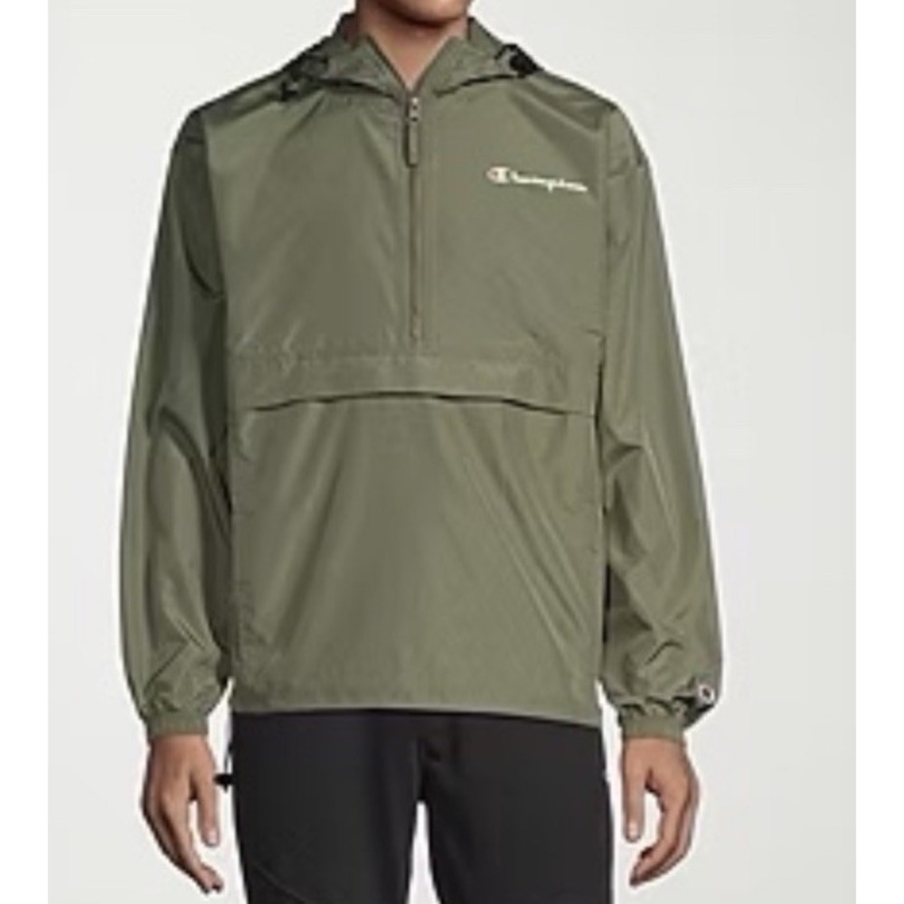 Champion Men's Jacket, Stadium Packable Windbreaker Small Green‎ NWT